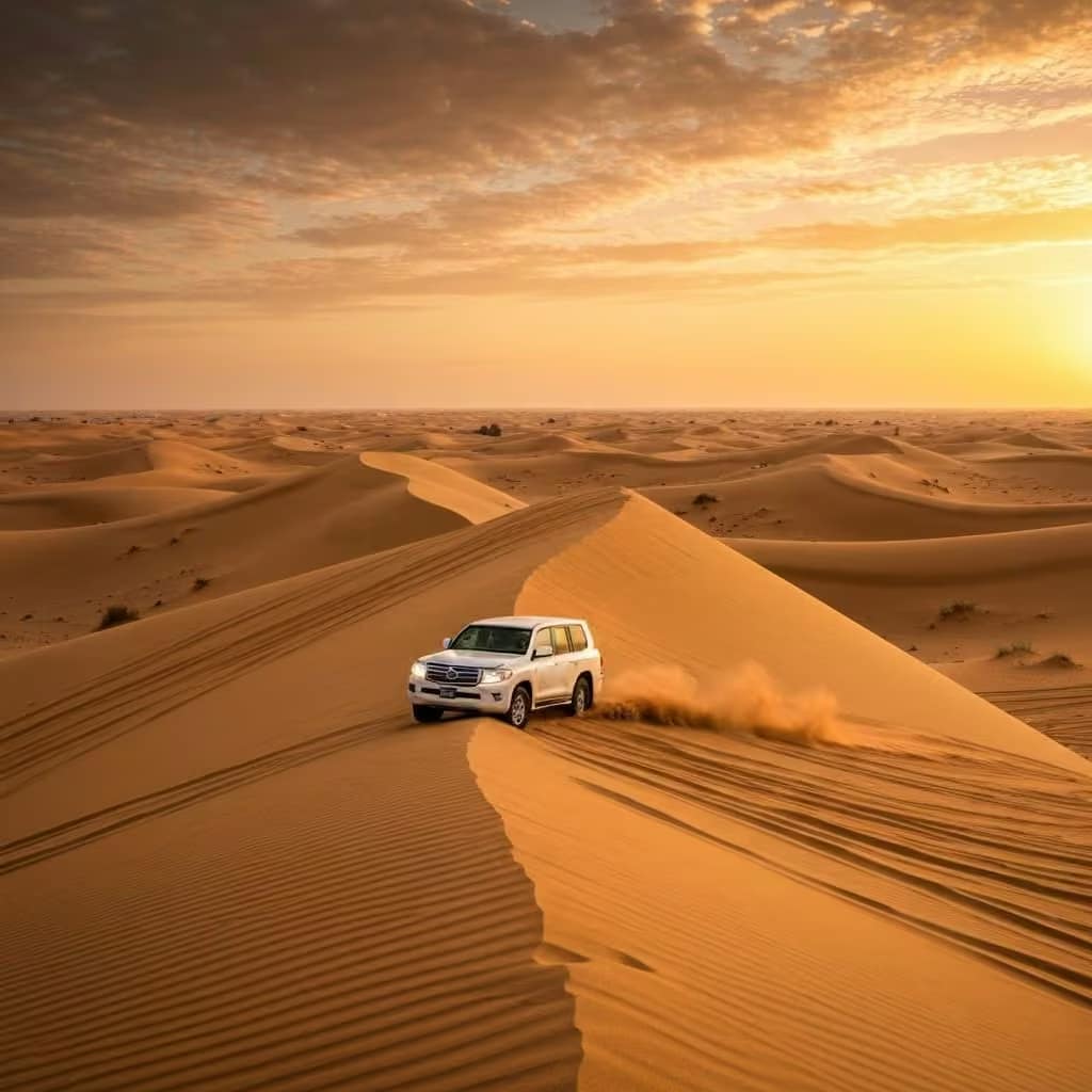 Dubai desert safari background