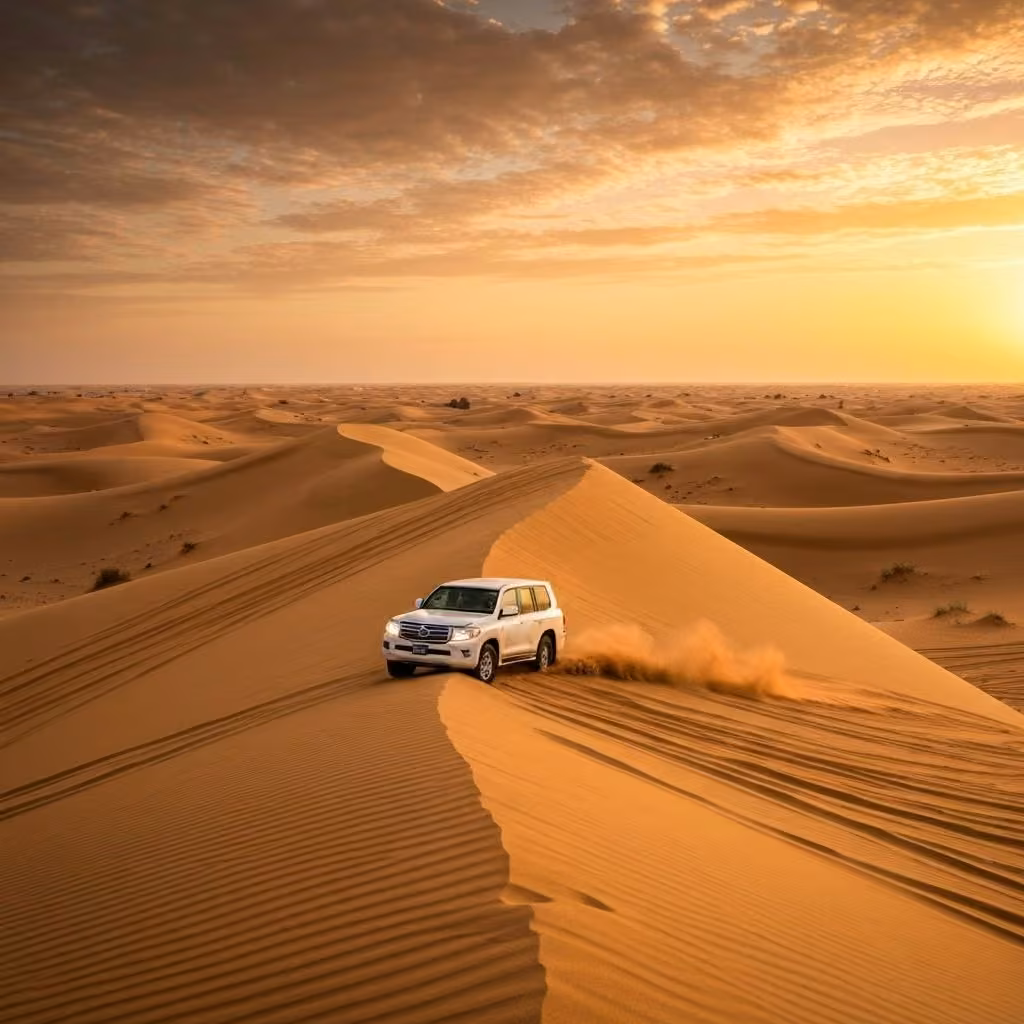 Dubai desert safari background